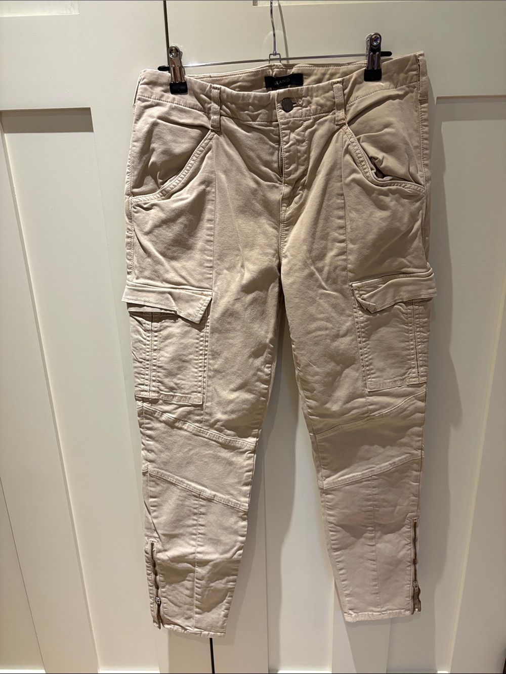 J Brand Beige Cargo Jogger Pants